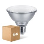 Mehrfachpackung 6x Philips Master Value LED Glühbirne Reflektor E27 PAR30 9.5W 760lm 25D - 930 Warmweiß | Höchste Farbwiedergabe - Dimmbar - Ersatz Für 75W