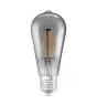 Ledvance Smart+ Wifi E27 Edison Classic Fadenlampe Smoke 6W 540lm - 825 Extra Warmweiß | Dimmbar - Ersatz für 50W