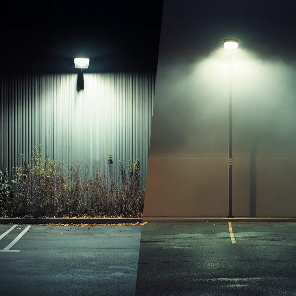 Noxion Straßenleuchten im Dunkeln